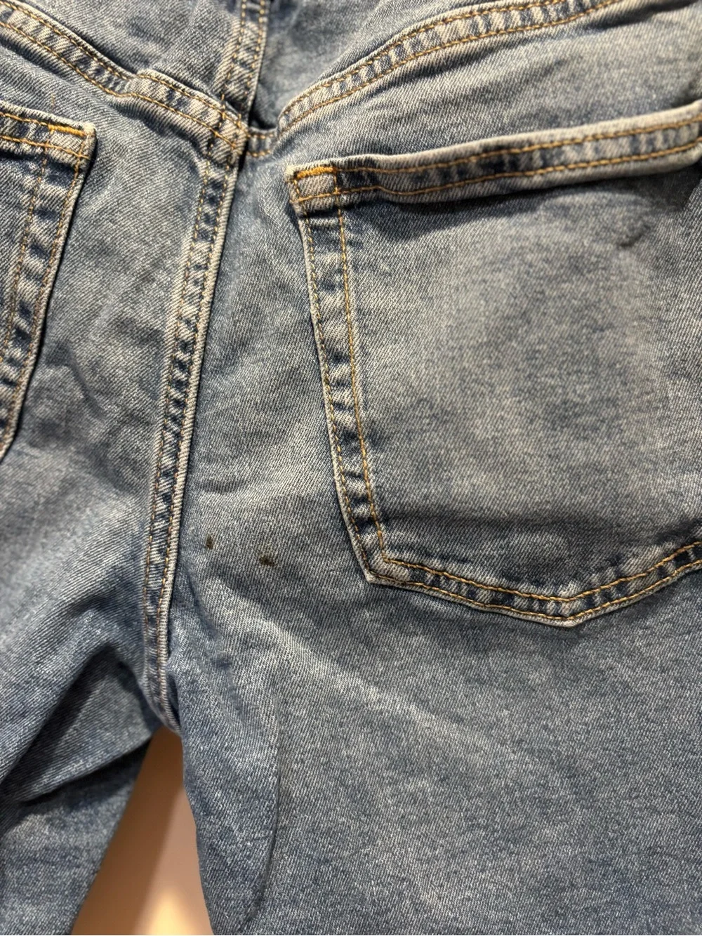 Old Navy Big Kid’s Medium Blue Distressed Denim Drawstring Slim Shorts